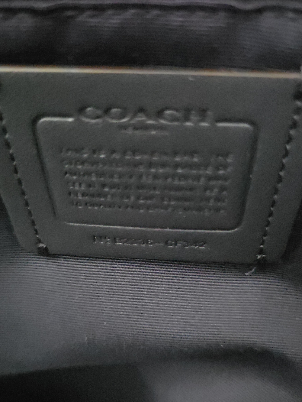 Coach Signature Large Tote Bag in Blue - Picture 9 of 10